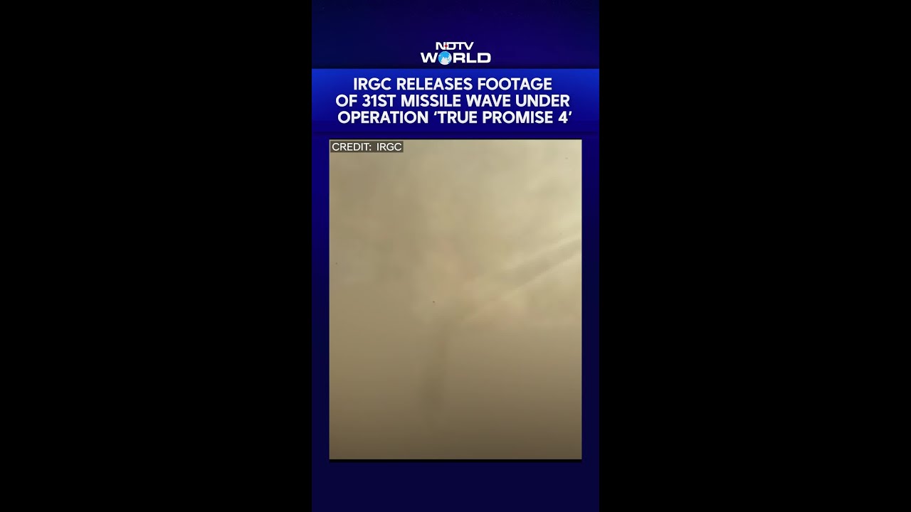 Iran Missile Launch Video | IRGC Releases Footage Of 31st Missile Wave Under Op 'True Promise 4'
