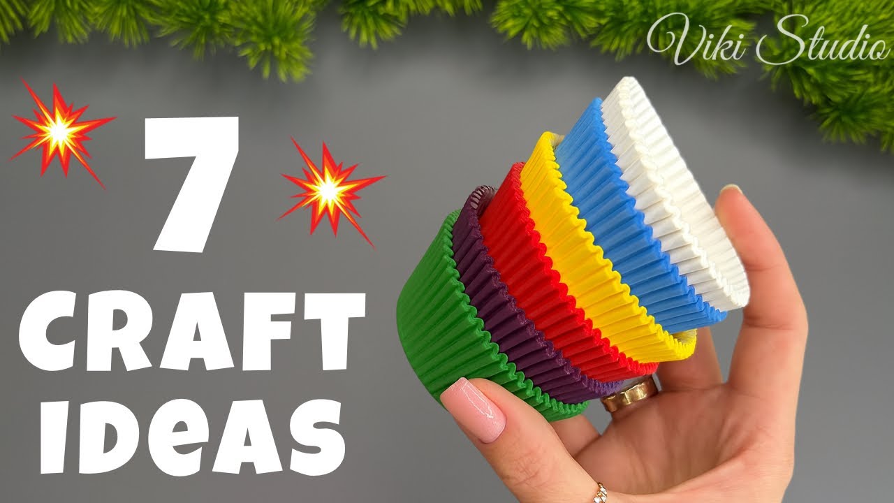 7 IDEAS 💥 Easy Craft Ideas from Cupcake Liners DIY Home Decorations