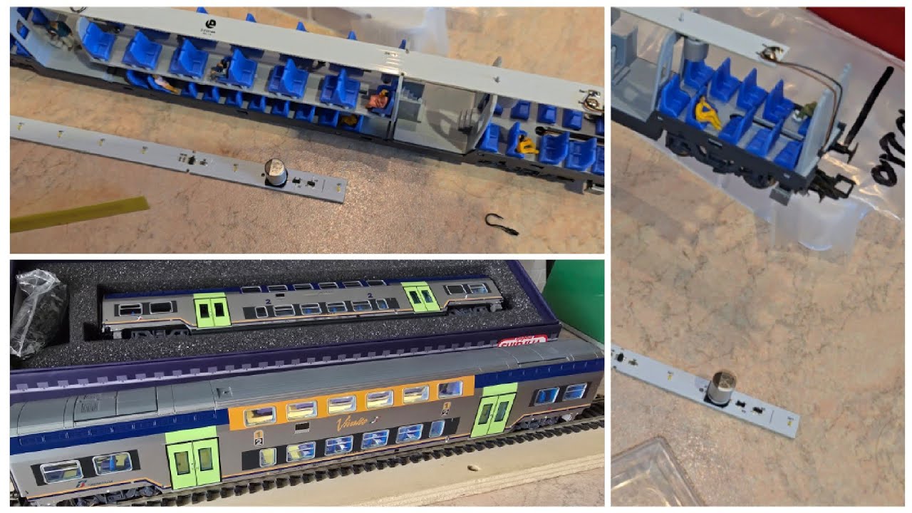 Tutorial:Come illuminare una carrozza Vitrains Vivalto con il kit di serie (acquistato a parte)