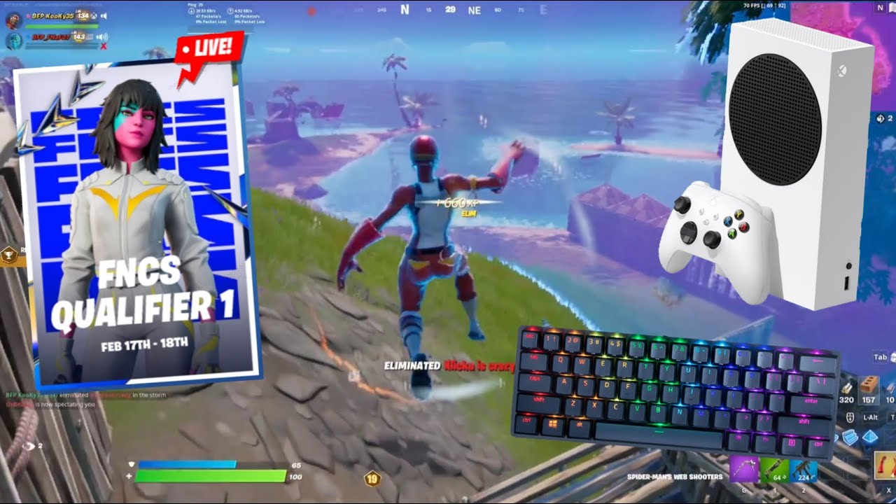 Xbox series s fncs qualifier 1 KBM (120fps) fortnite