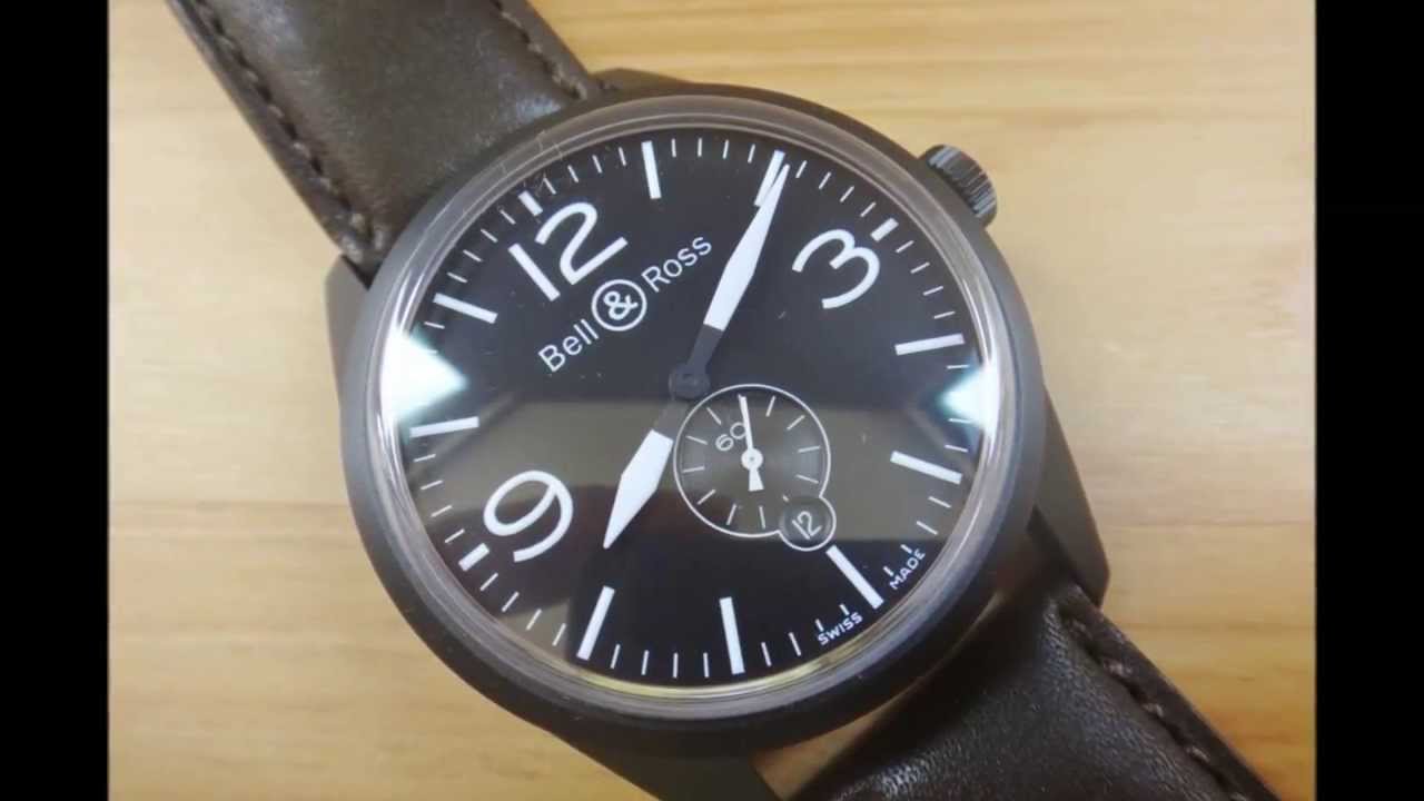 Bell & Ross Vintage Original Black PVD Automatic Watch BR 123-95-SC