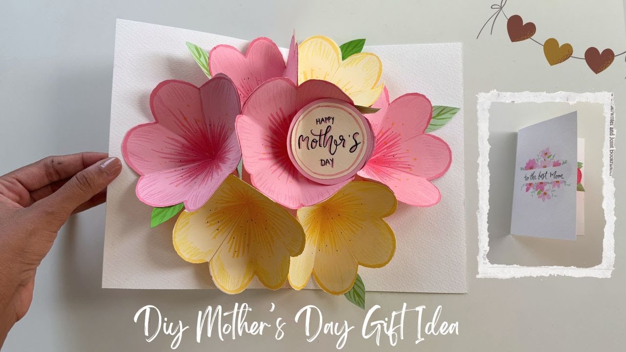 DIY Pop-Up Flower Card | Beautiful Mother’s Day Gift Idea | DIY Mother’s Day Craft