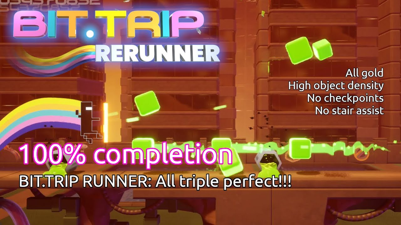 (100% completion) BIT.TRIP RERUNNER: RUNNER perfection!!! | Choice Provisions | Windows | 2023