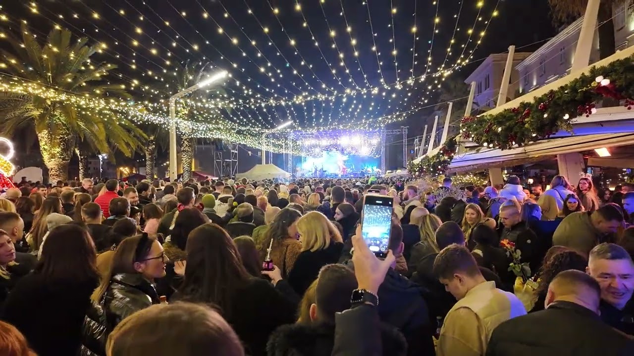 New Year's celebration in Split,Croatia 2024 - DJI Pocket 3