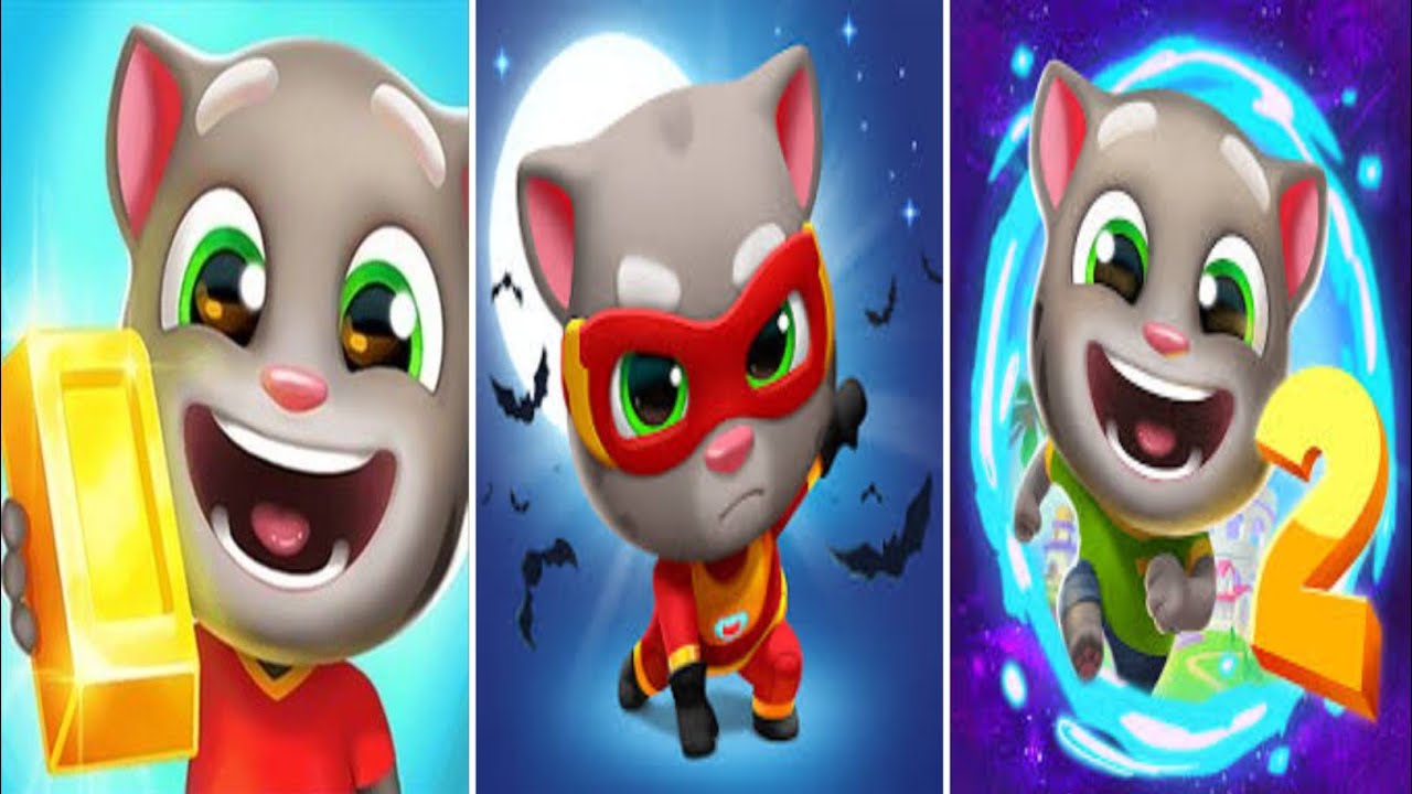 Talking Tom Gold Run Vs Talking Tom Hero Dash Vs Talking Tom Time Rush Android Gameplay