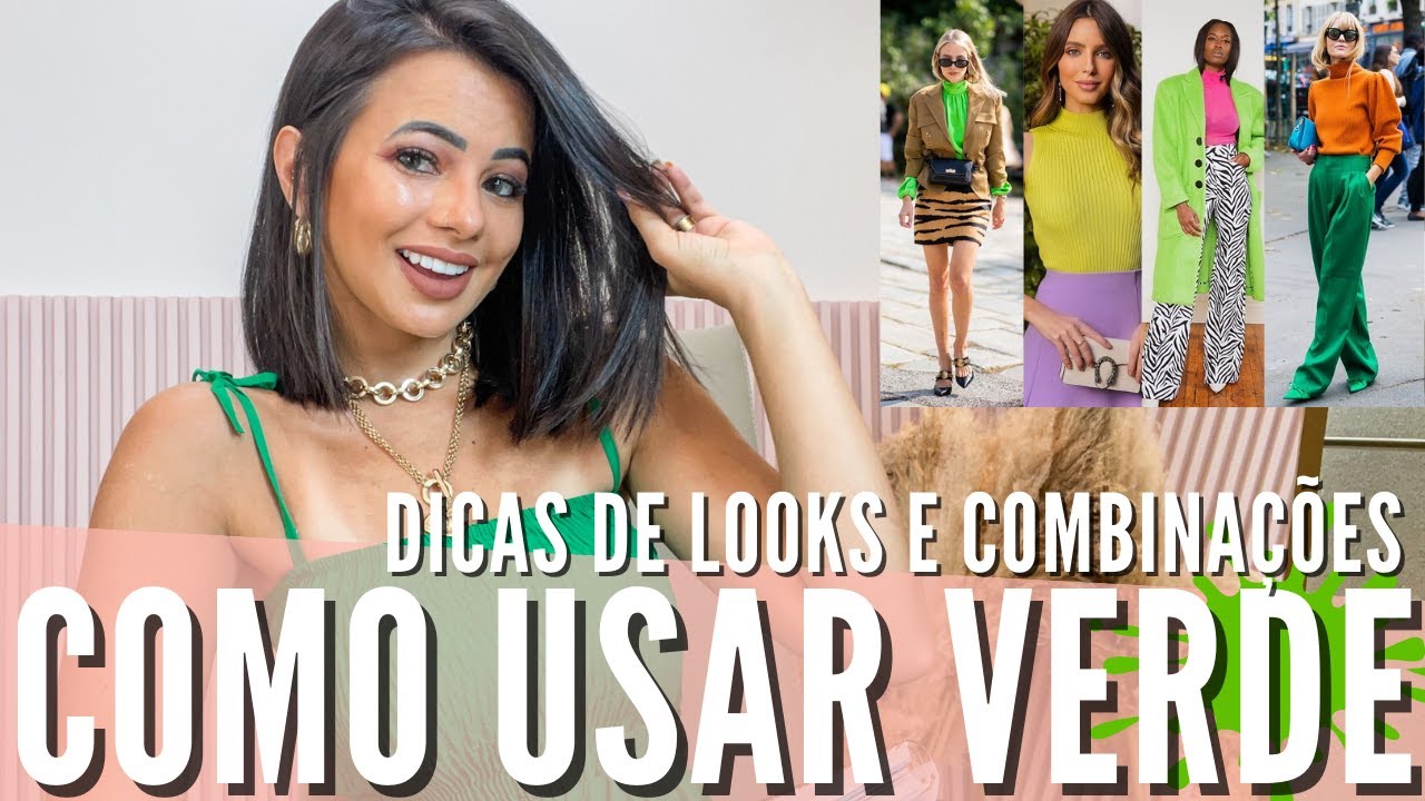 COMO USAR VERDE E VERDE LIMA 💚🍋| Como combinar a cor verde, looks com verde, looks coloridos verde