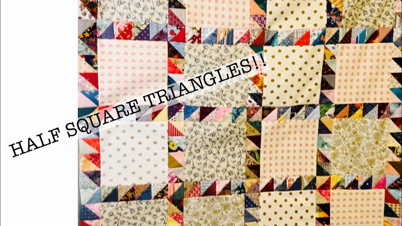 Half Square Triangles!! Make a quilt today