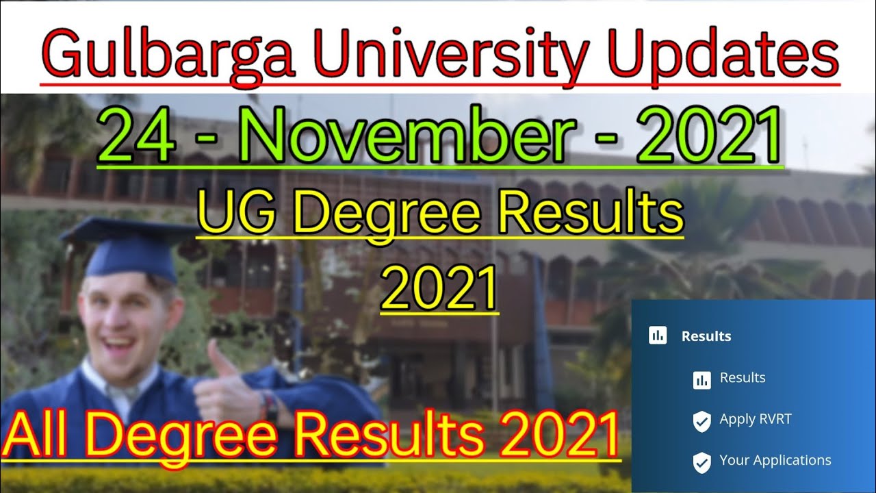 Gulbarga University Results update 2021 BA BCOM BSC BCA BBM etc CBCS latest updates 2021