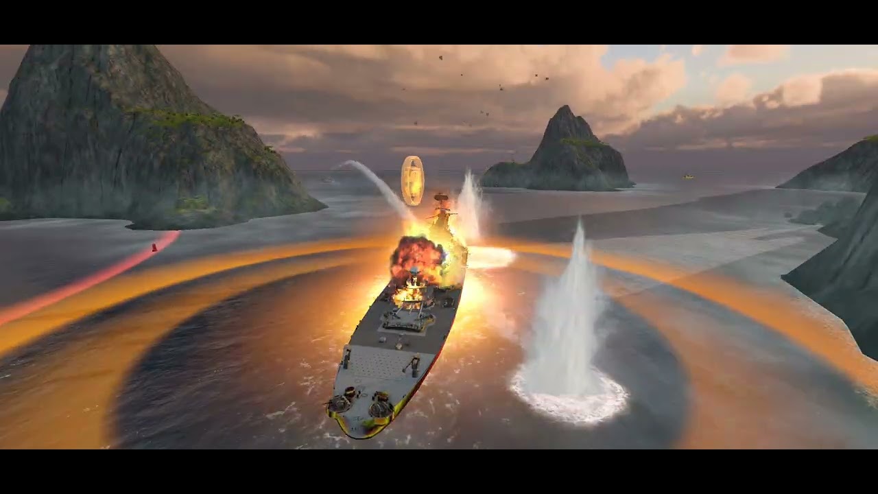 Force of Warships: KING-XV vs Rj45 (bạn chơi chạy nhanh quá)