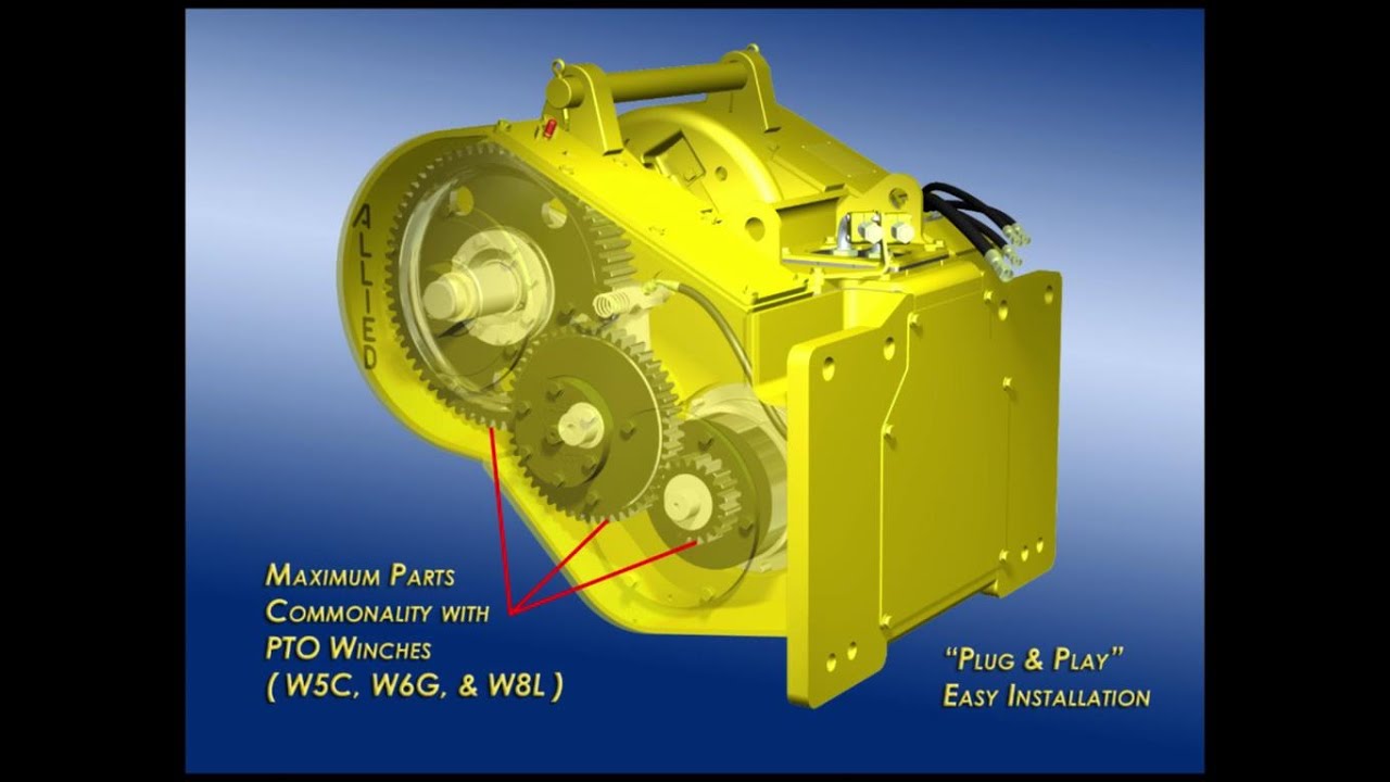 Hydraulic Winch Animation
