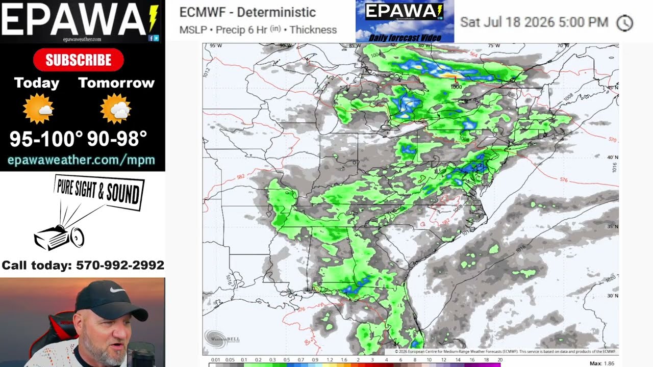 Wednesday July 15th, 2026 video forecast