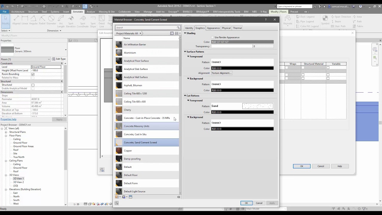 Revit slab detail
