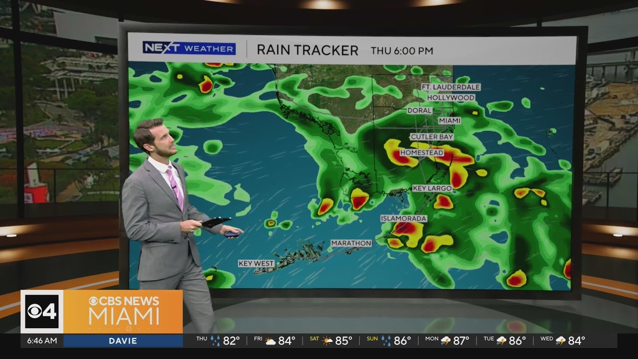 South Florida sees renewed risk of heavy downpours on Thursday ahead of lower weekend rain chances