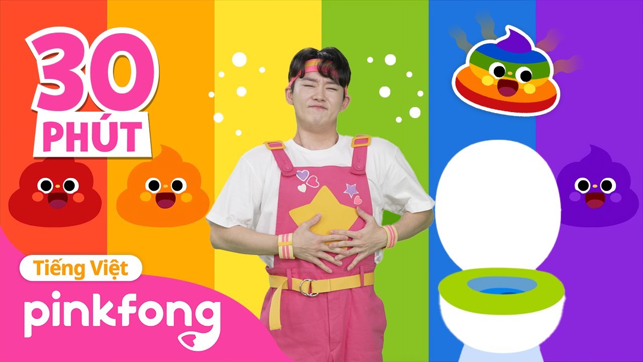 Tuyển tập Cầu vồng vệ sinh 🌈💩 | Trò chơi màu sắc | Baby Shark Pinkfong! - Nhạc thiếu nhi