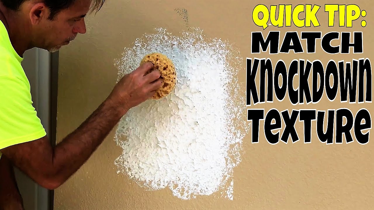 Easiest Way to Match Knockdown Texture-Diy Drywall Repair Pro Tips