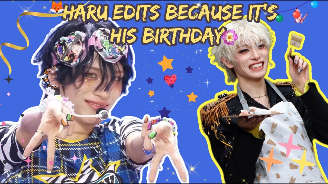 Haru Edits I love because it's his Birthday 🎉 #xlov #haru #evol #kpop