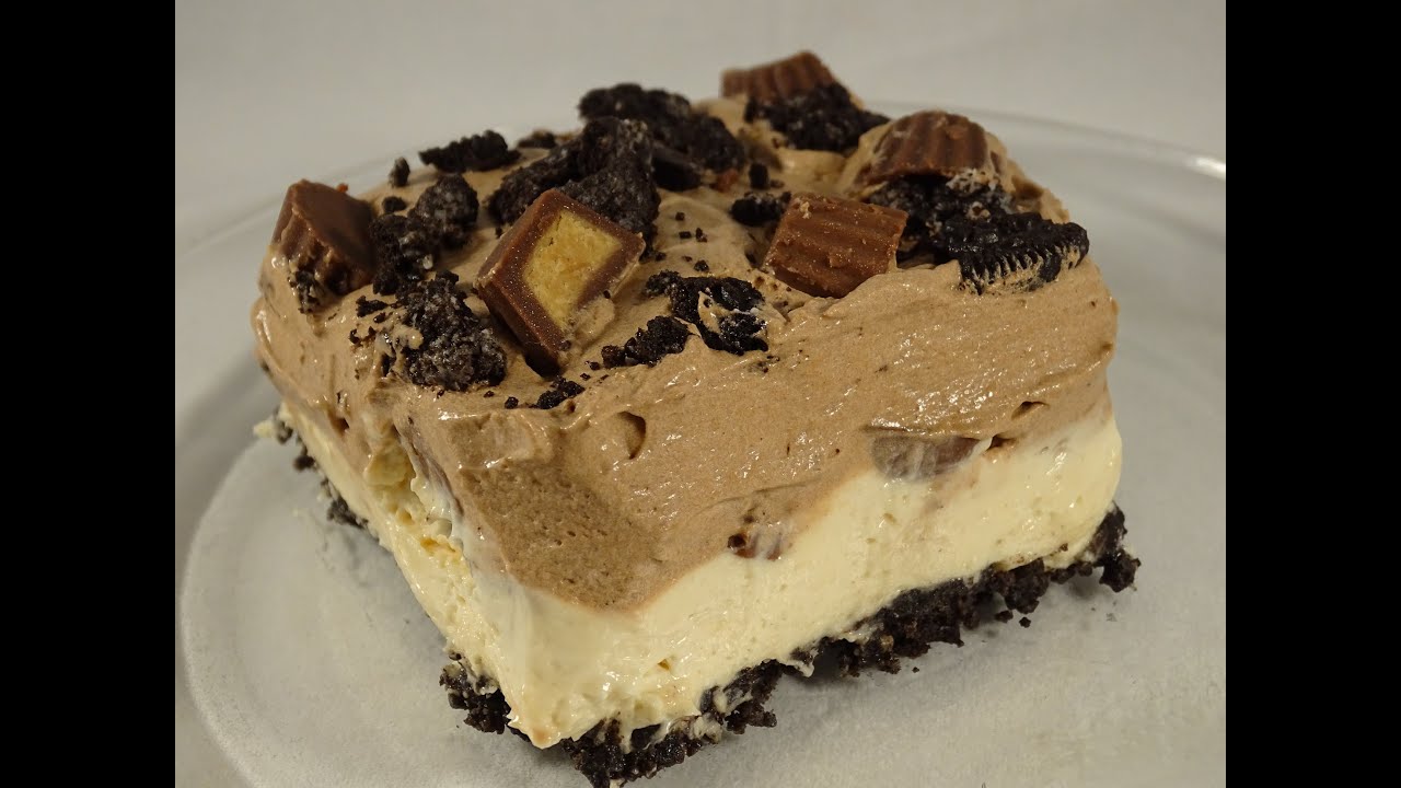 No Bake Peanut Butter Cup Dessert- with yoyomax12