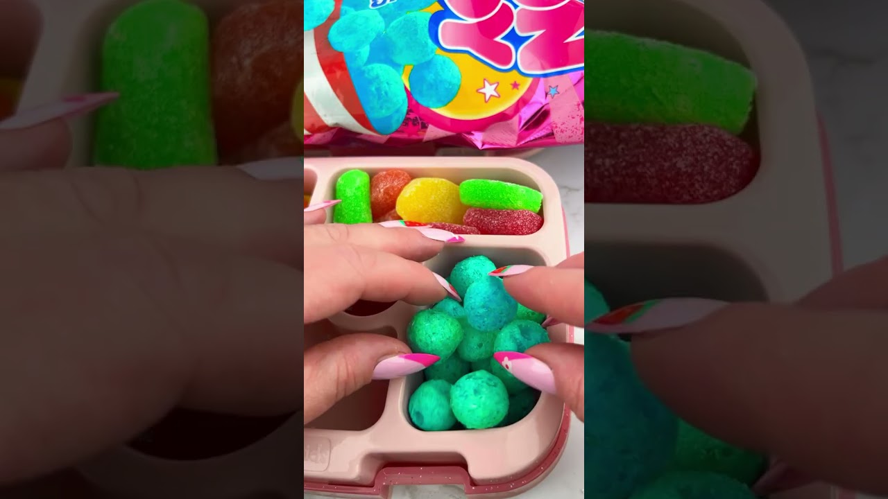 Packing School Lunch with CANDY Food Satisfying Video ASMR COMPILATION #3! #asmr #candy 🍫🍭🍬