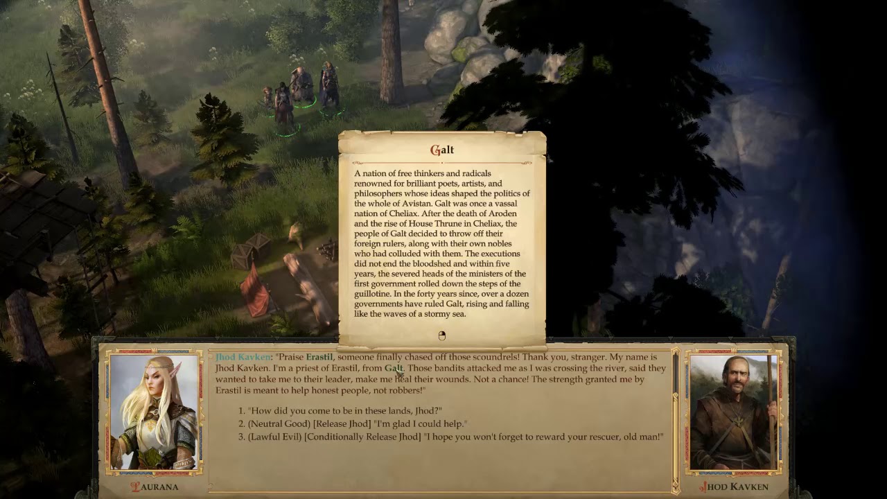 Pathfinder Kingmaker Free Jhod Get Temple Quest and Stag Lord Next Location