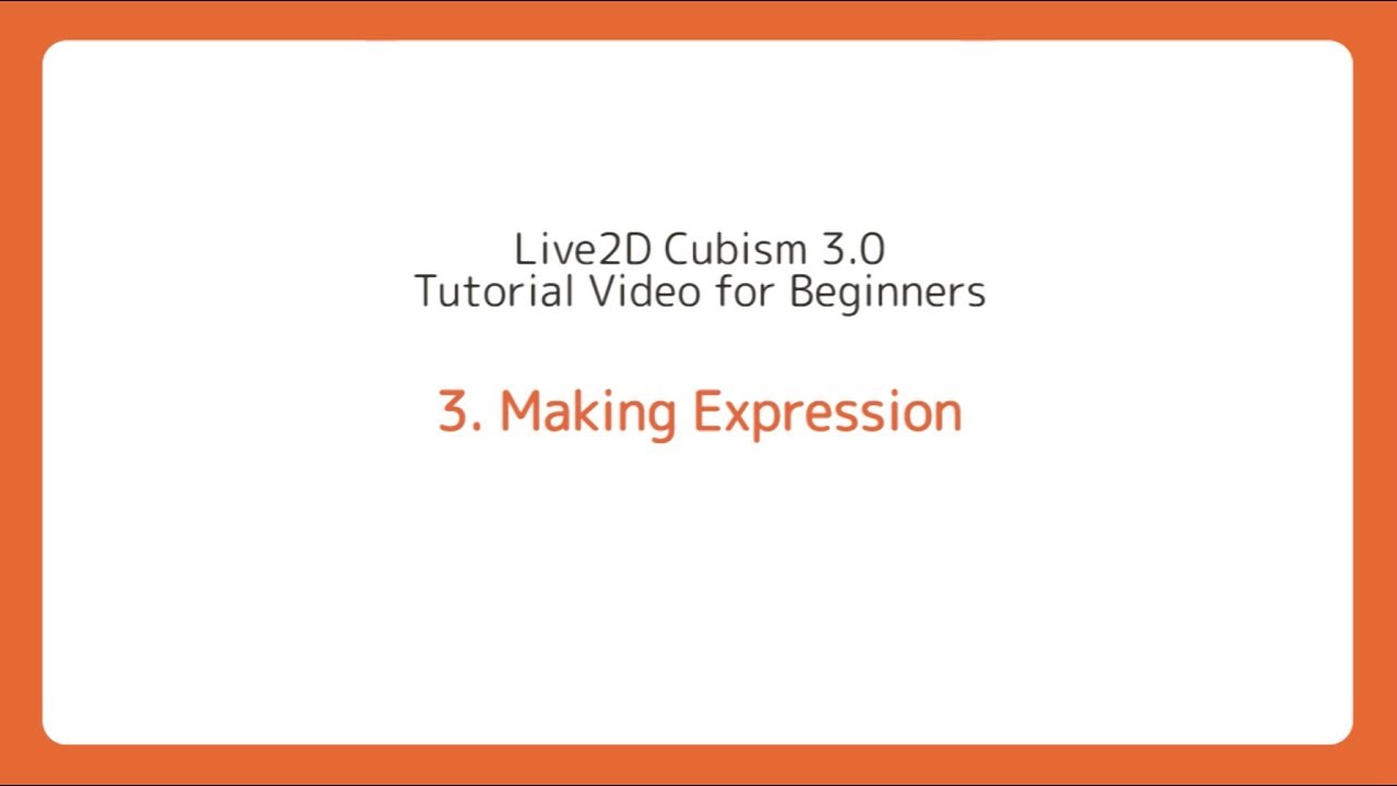 [Official] Live2D Cubism 3.0 Tutorial 03 