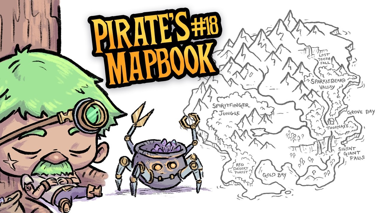 Fantasy Worldbuilding | Shroomfinger Island [Pirate's Mapbook #18]