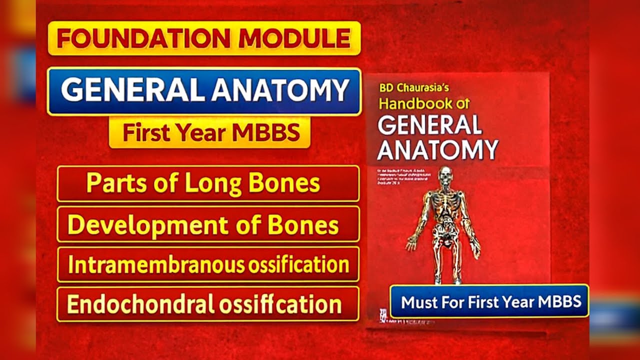 GENERAL ANATOMY| FOUNDATION MODULE|  BD-CHAURACHIA |STRUCTURE and DEVELOPMENT OF BONE|  FIRST YEAR  