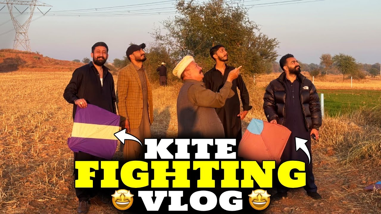 Kite 🪁 Fighting Match 🤩Dera Touseef Cattle Farm BBQ🍗Party