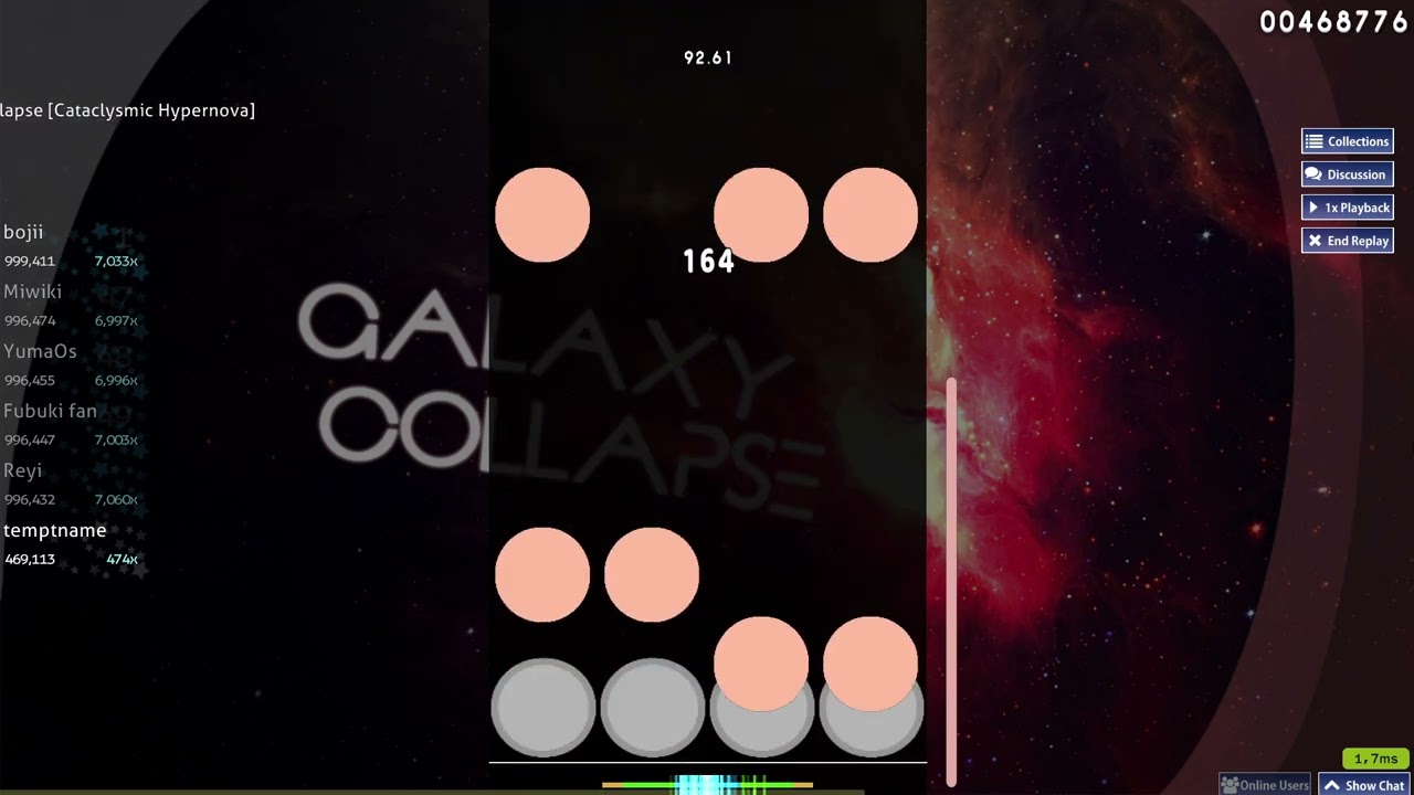 Цель пройдена... | A 91,96% 6,54* | Galaxy Collapse | osu!mania 4k