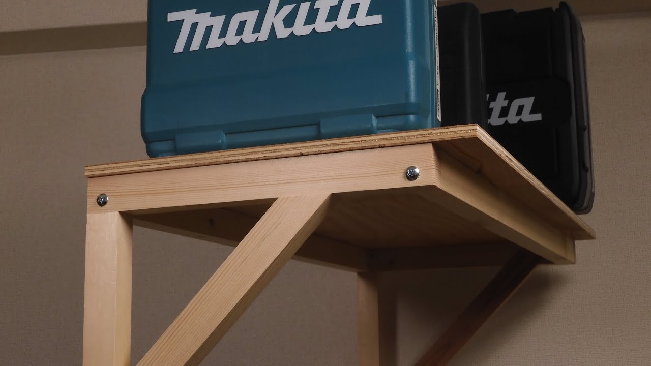 【DIY】軽い！安い！フレーム構造の収納スペースを作る　How to make wooden frame-structured storage.