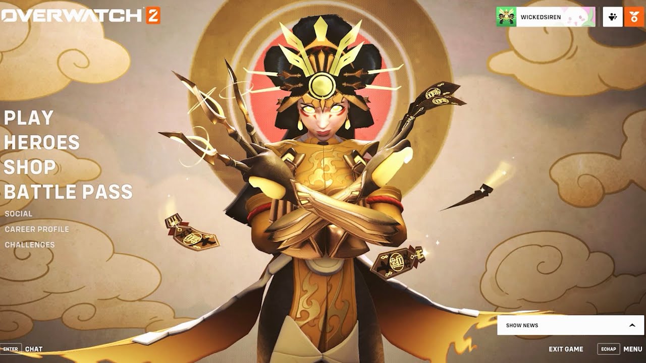Kiriko, Sigma, Tracer, Ana Mythic Skins Main Menu Intros✨S3 To S6 Overwatch 2 Home Screens💛