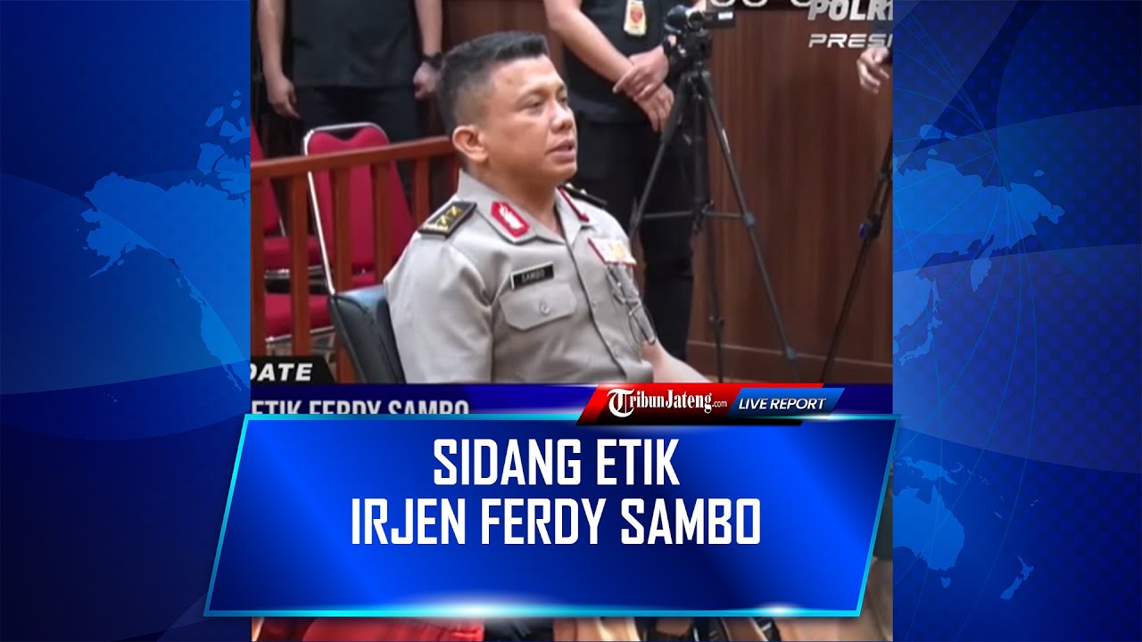 🔴Live Irjen Pol Ferdy Sambo Jalani Sidang Etik
