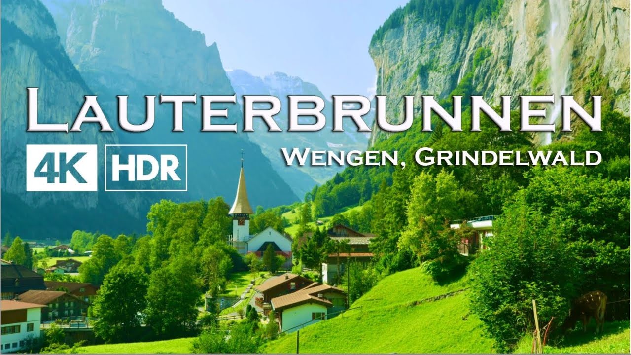 Lauterbrunnen in 4K - (Wengen, Grindelwald - best of Switzerland)