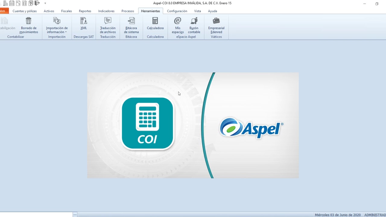 COI  11 Borrar datos de prueba e iniciar nuevamente la contabilidad