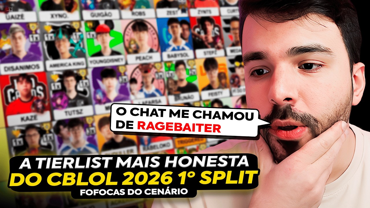 🚨 MINERVA FEZ A MELHOR TIER LIST DO CBLOL 2026 - 1&ordm; SPLIT