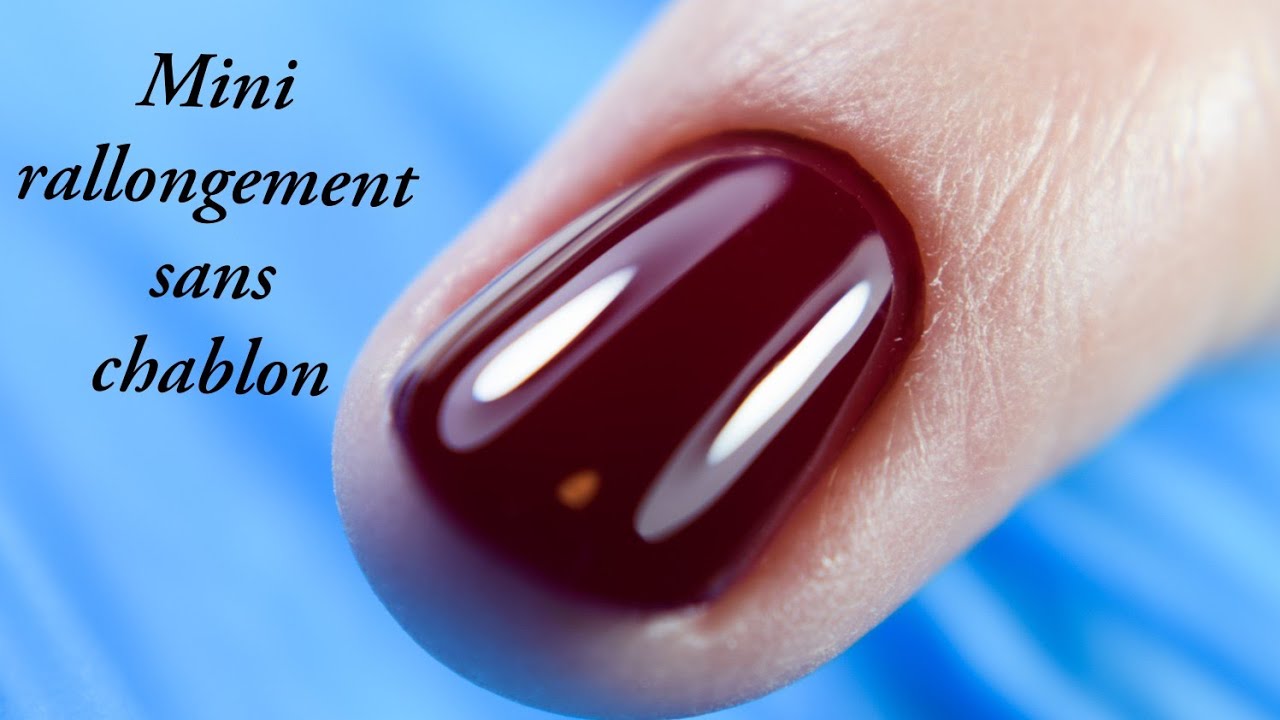 Mini rallongement / extension ongle sans chablon, alignement sans limage et couleur sous cuticules 💕