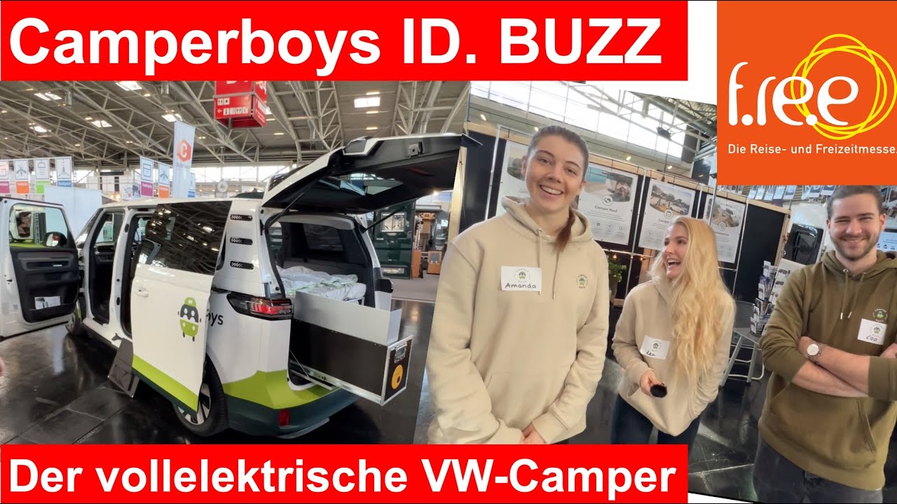 ID. BUZZ Camper bei den CAMPERBOYS. Messe f.re.e München. Video 2 von 8 #f.re.e