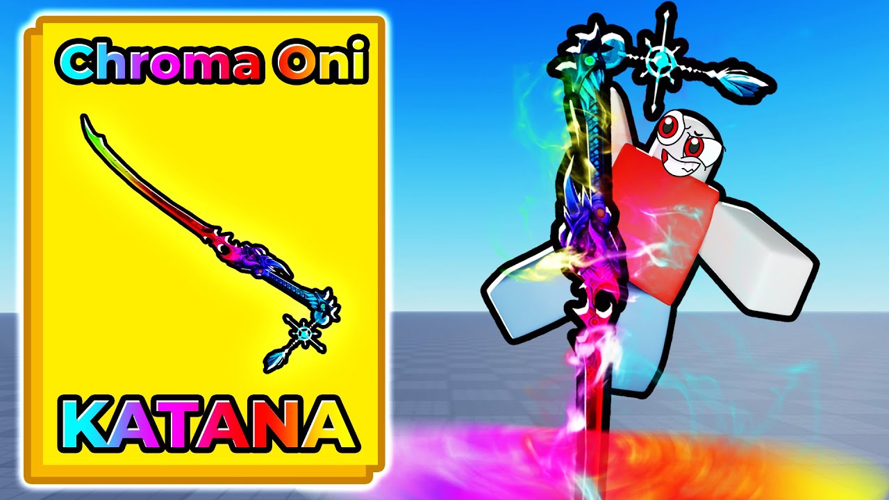 Buying EVERY ONI KATANA For The CHROMA ONI KATANA In Blade Ball..
