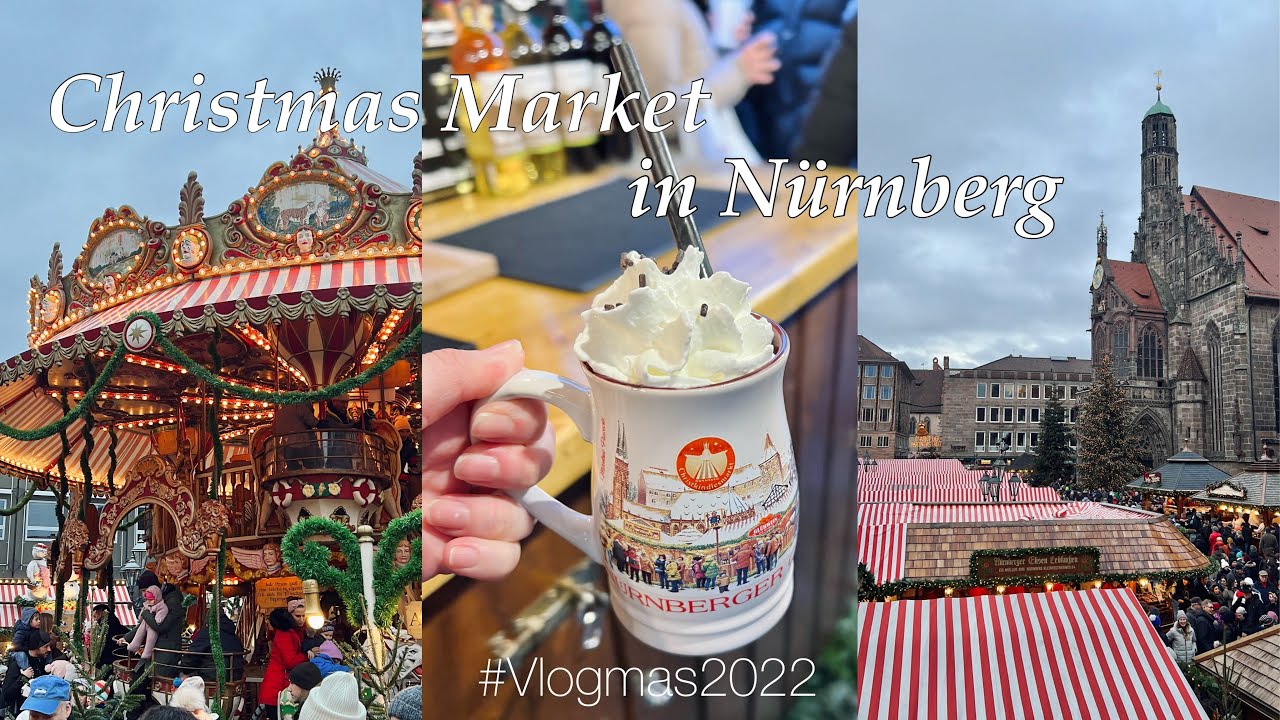 ［vlogmas］ドイツ生活｜ニュルンベルクのクリスマスマーケット🎄｜日帰り旅行