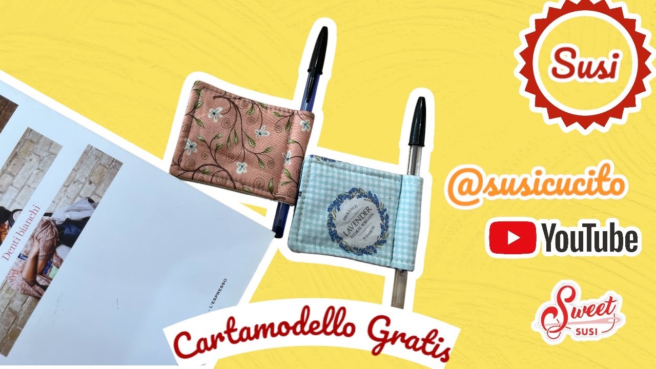 🌹 non buttare i ritagli di stoffa | IDEA FACILE  #segnalibro magnetico   Tutorial   susi