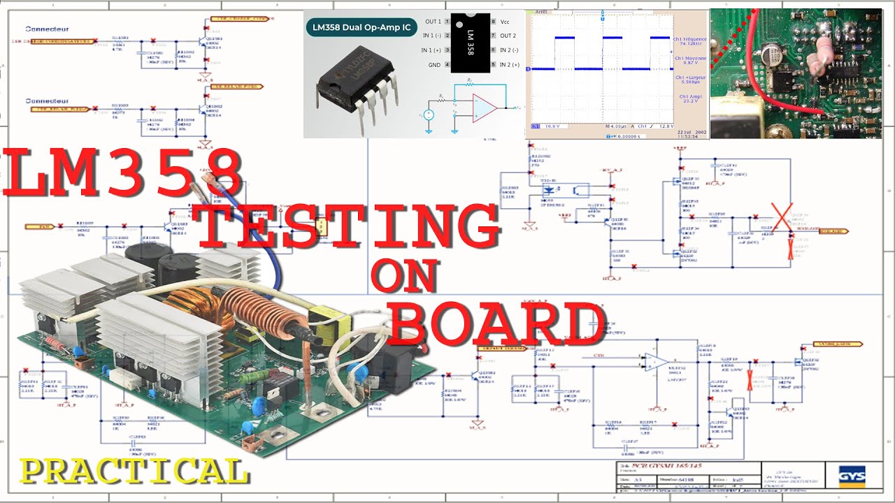 LM358/LM258 TESTING |  Dual-Operational Amplifiers | SINGLE PCB WELDING MACHINE REPAIR
