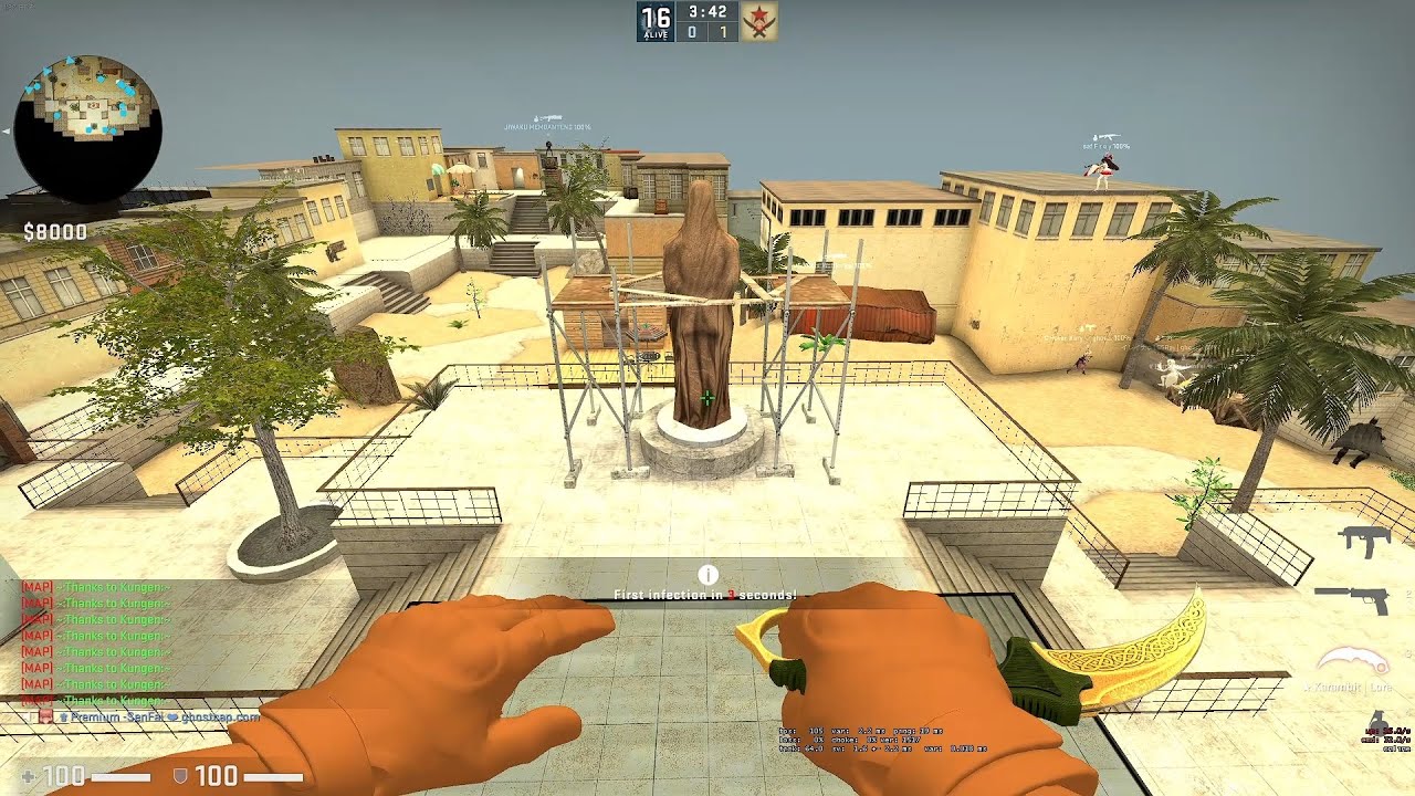 CSGO Zombie Survival Mod zm_beach_city On Ghostcap