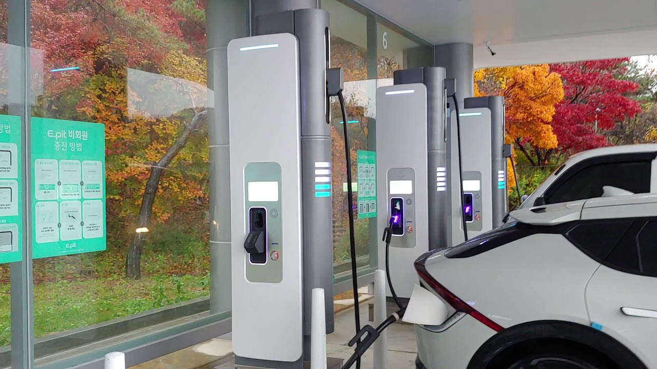 E-Pit에서 기아 전기차 EV6 초고속 충전하기/ Ultra fast charging Kia EV6 #초고속충전 #EV6 #Ultrafastcharging #KiaEV #Epit