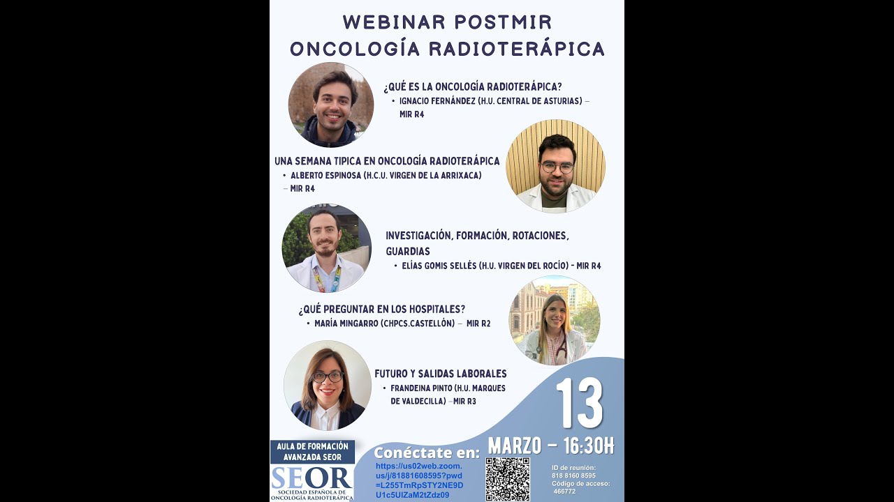 Webinar Postmir Oncología Radioterápica, 13 marzo 2024
