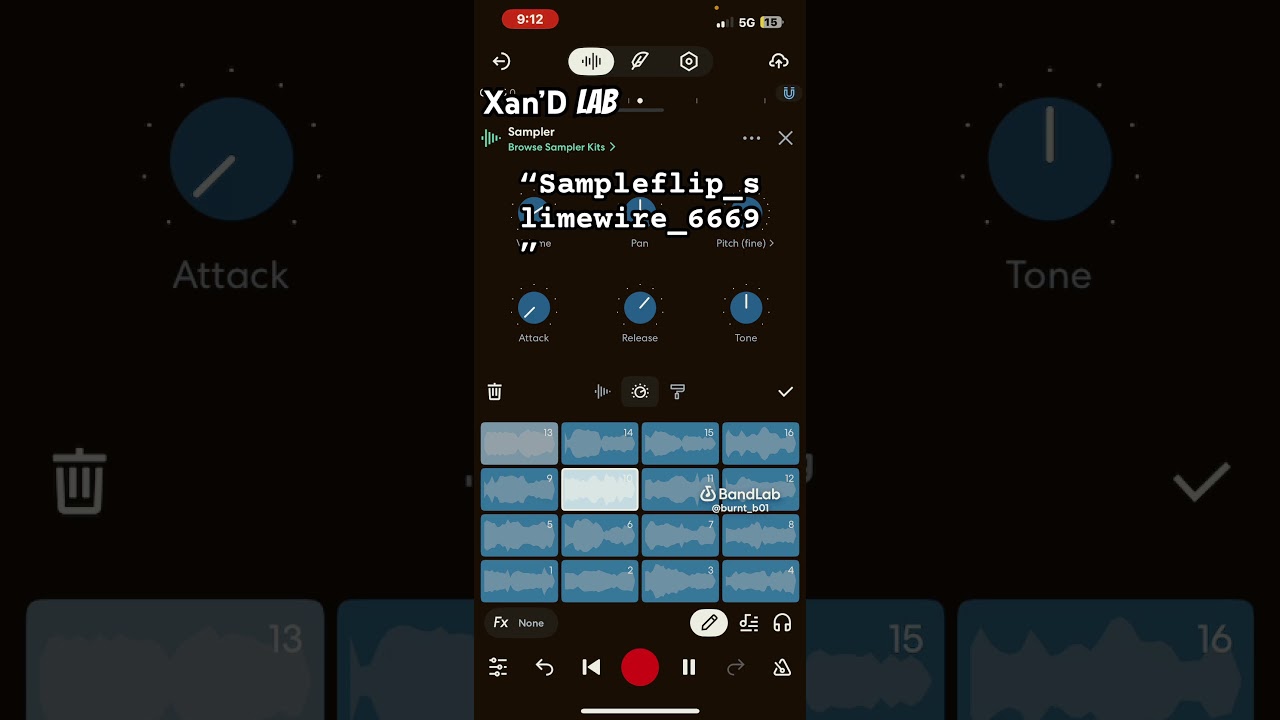 Bandlab sample flip loop pedal Brandan