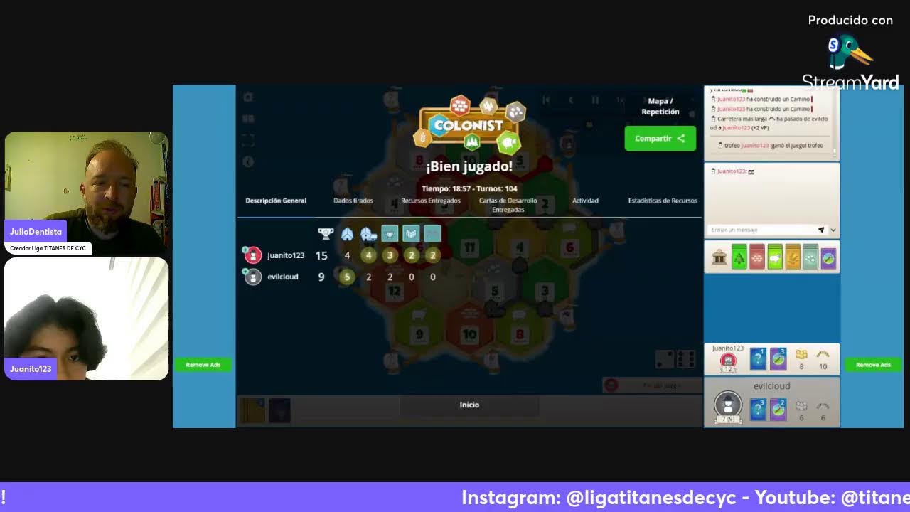 Ronda 2 Eliminacion Directa Catan Base Colonist