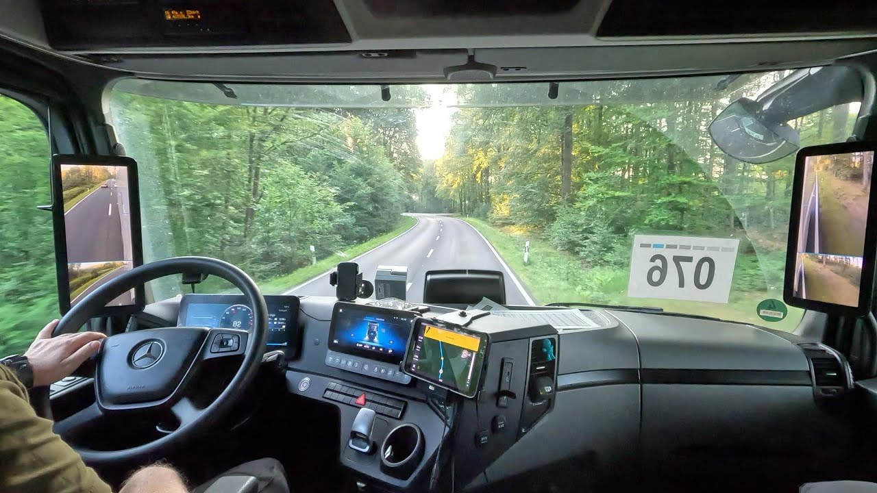 Mercedes Truck Road Landscape, Lahnstein- Montabaur- Wirges.
