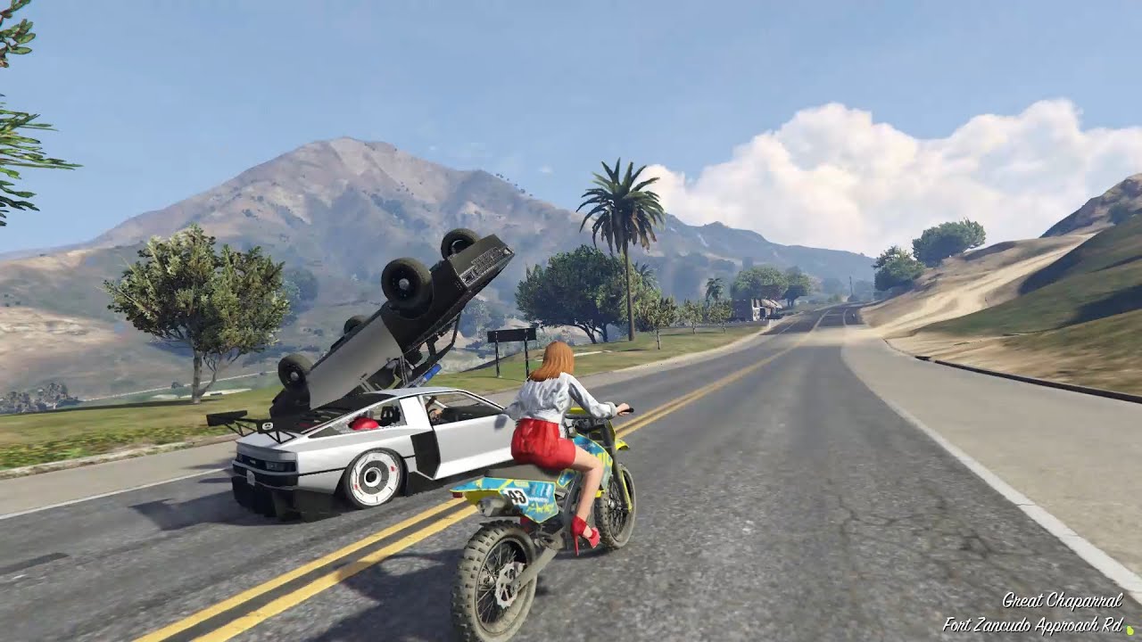Bláznívá Jízda po Dálnici | GTA 5 | Dálnice | Los Santos | Motorka Sanchez