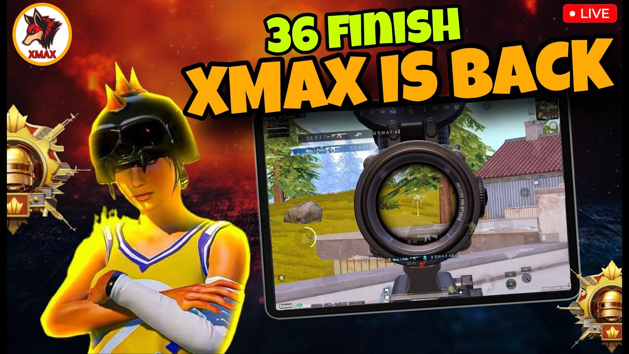 🔥IG XMAX LIVE 🔥 BIG COMEBACK ON 💥YOUYUBE 💥 BGMI PUBG @XMAXYT @XAMOPUBG 