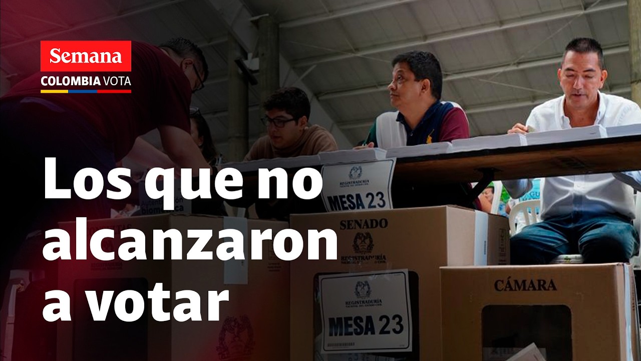 Las CARRERAS en la elección del 8 de marzo. Hubo gente que no alcanzó a votar | Semana noticias