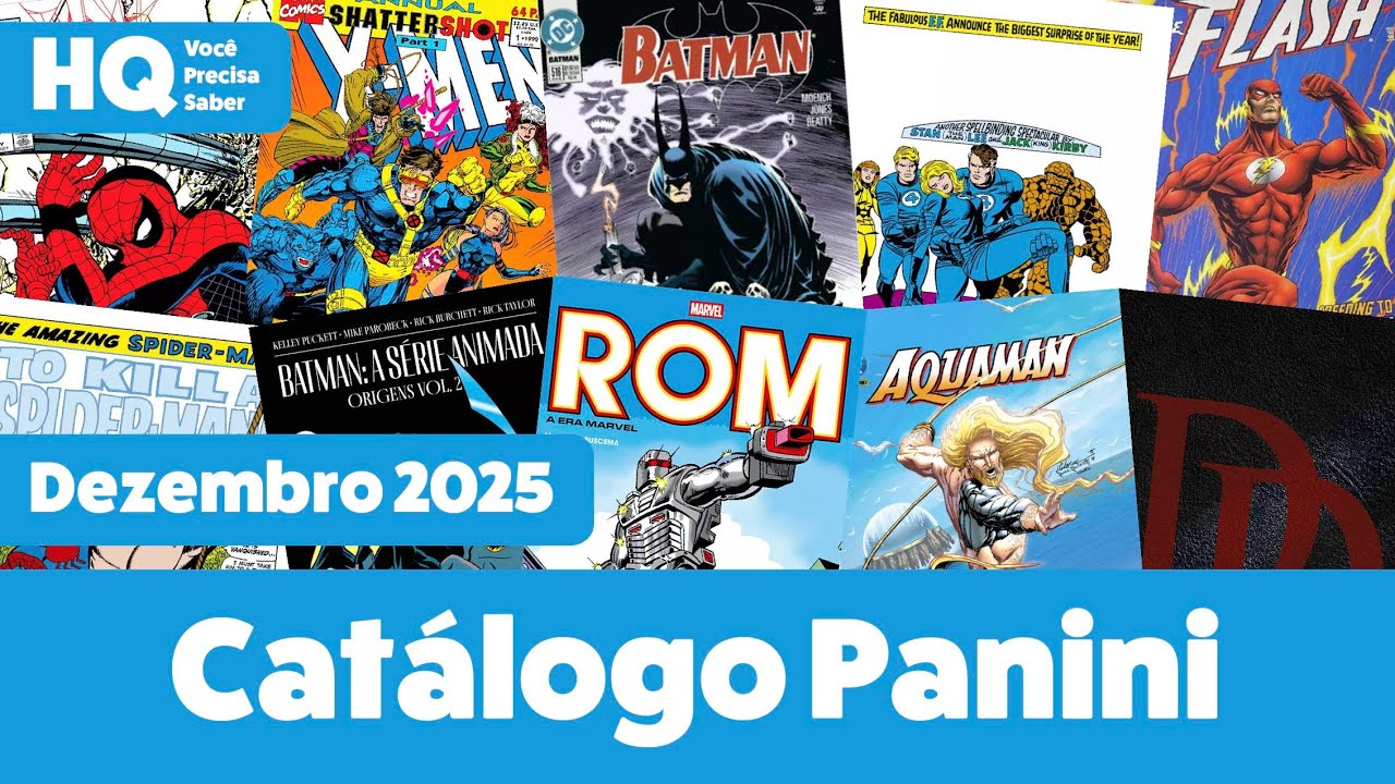 Cl&aacute;ssicos no Cat&aacute;logo da Panini | Dezembro de 2025